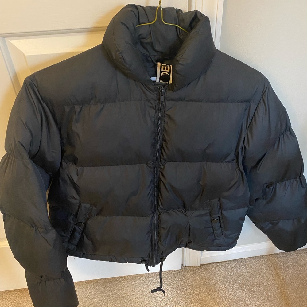 Black puffer Dr Denim